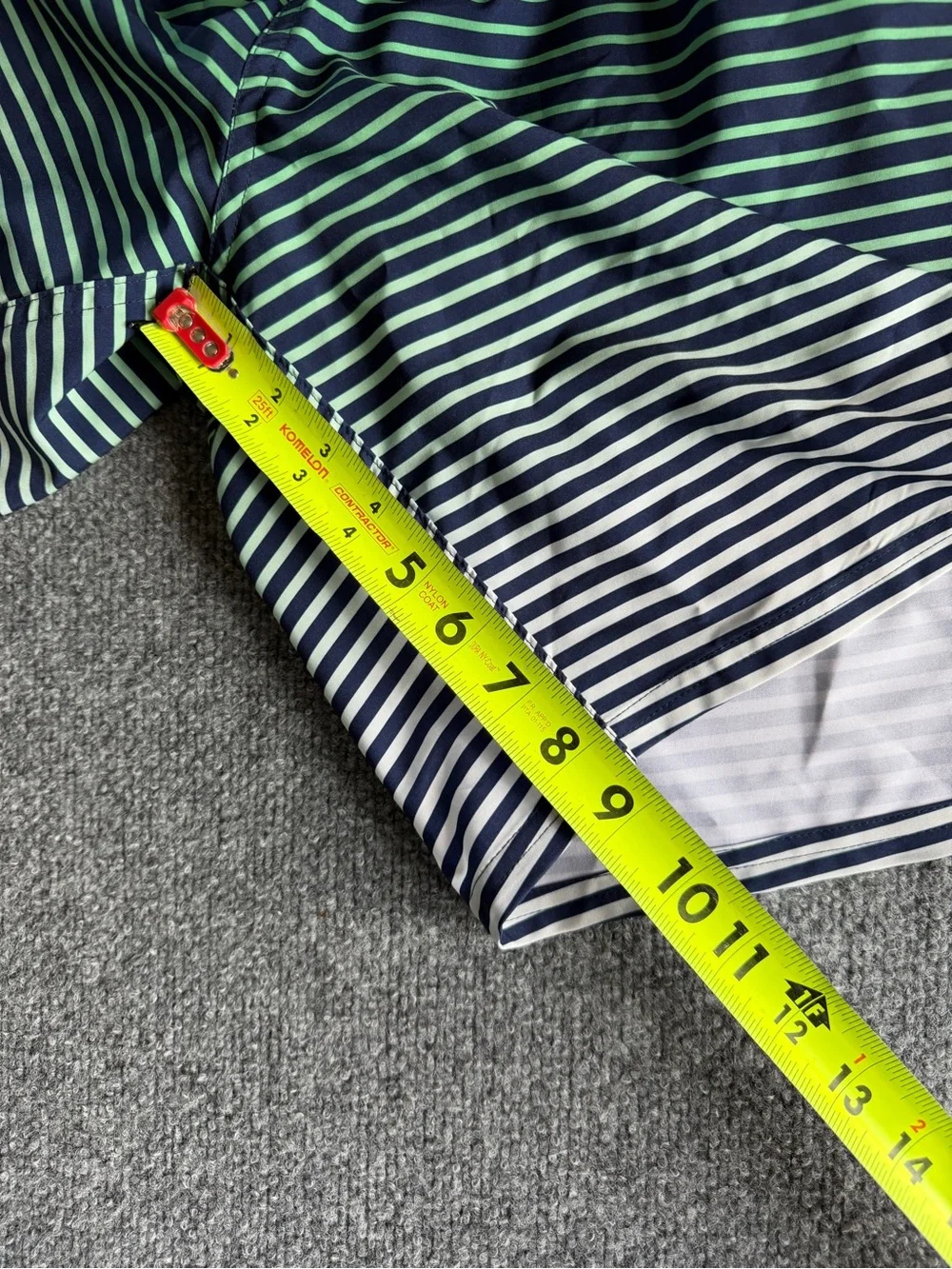 Men's Blue Striped Swim Trunks XXL NEW with Tags Beach Nautical Summer